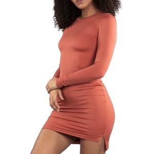 Buffbunny Rust Bodycon Dress